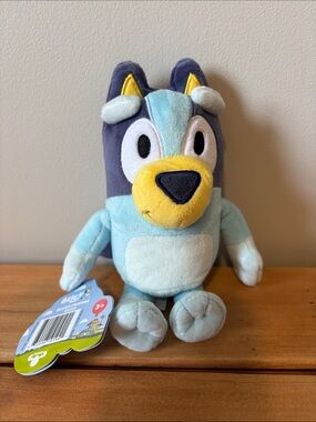 Bluey Plush Toy - Light Blue & Navy Soft Stuffed Character